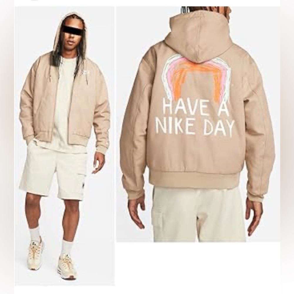 Nike Sportswear Padded Thick Men's Jacket. Color being sold is : Vibrant ORANGE